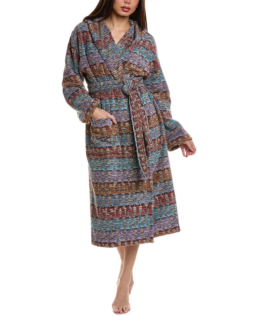 

Халат с капюшоном Missoni Home Blake, кремовый