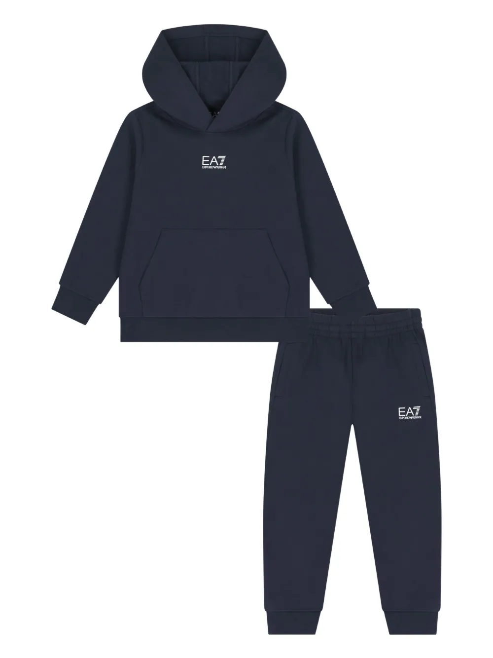 

Спортивный костюм с вышитым логотипом Emporio Armani Kids, синий