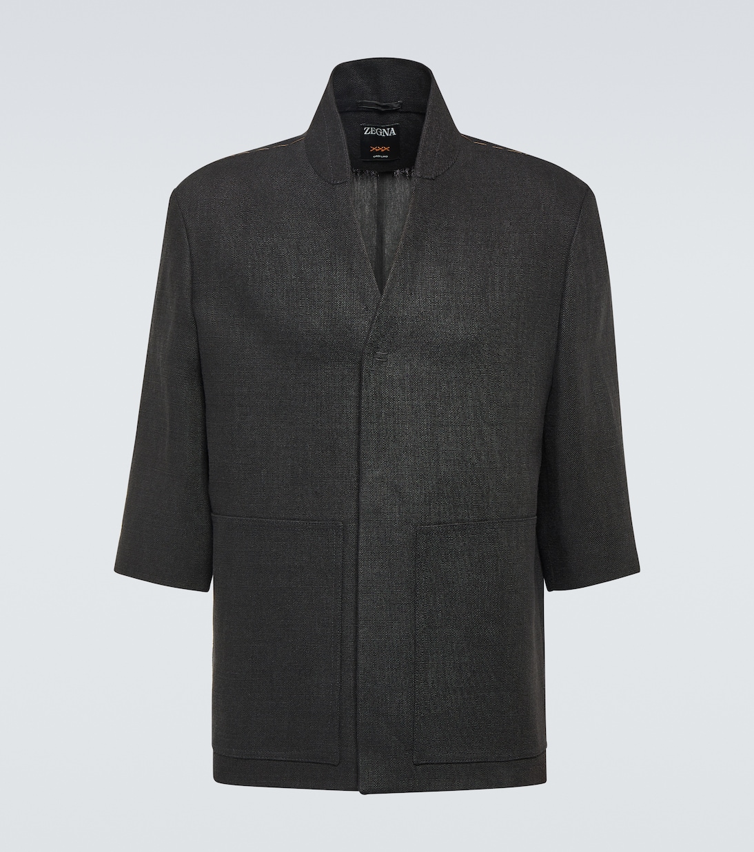 

Льняная куртка Zegna, черный
