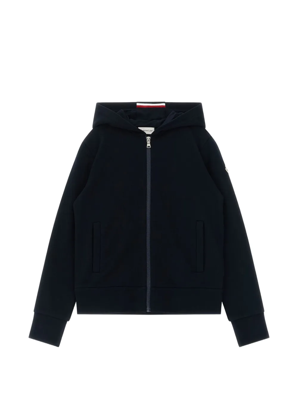 

Толстовка на молнии с капюшоном Moncler Enfant, синий