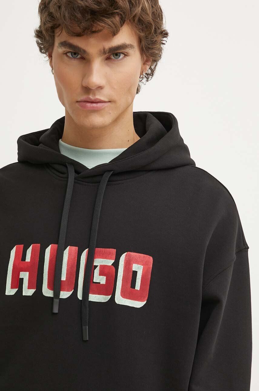 

Толстовка HUGO из хлопка, черный