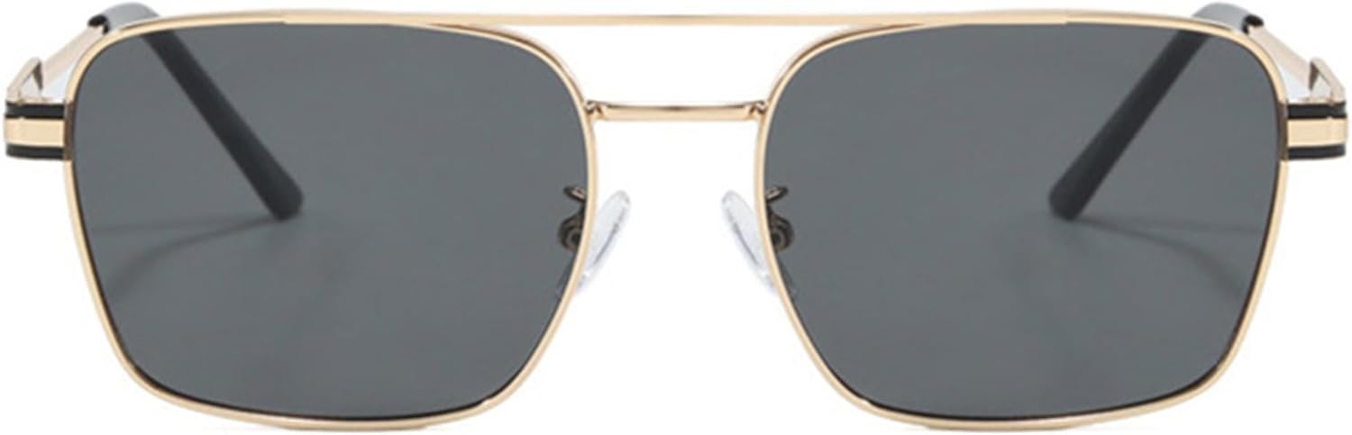 

Солнцезащитные очки Bullabulling в стиле ретро «пилот» для женщин и мужчин, металлическая оправа, модные винтажные, маленькие, 90-е годы, защита от УФ-излучения, Gold Black