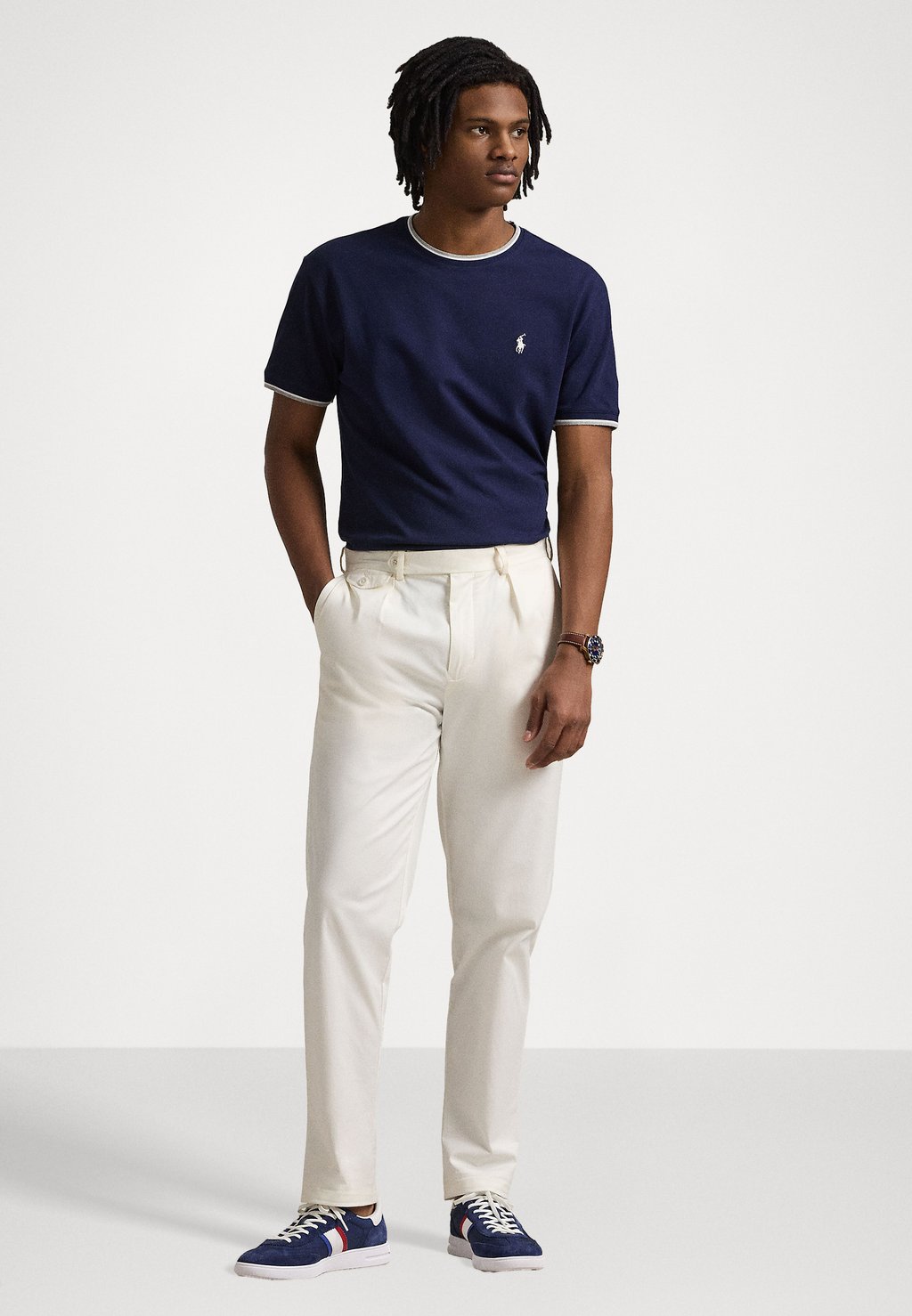 Базовая футболка CLASSIC FIT STRETCH T-SHIRT Polo Ralph Lauren, темно-синий — фото 2