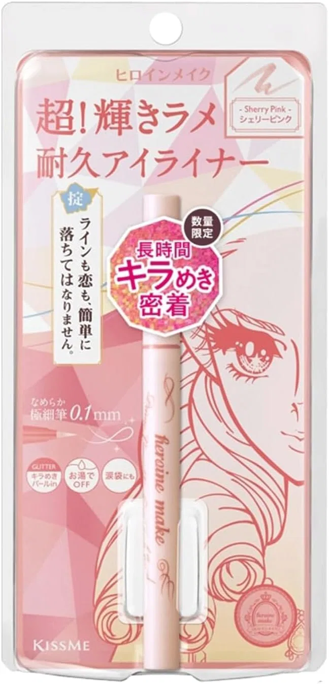 Подводка Heroine Make SP Prime Liquid Eyeliner Rich Jewel 06 Sherry Pink 1 шт + маска для лица 1 шт