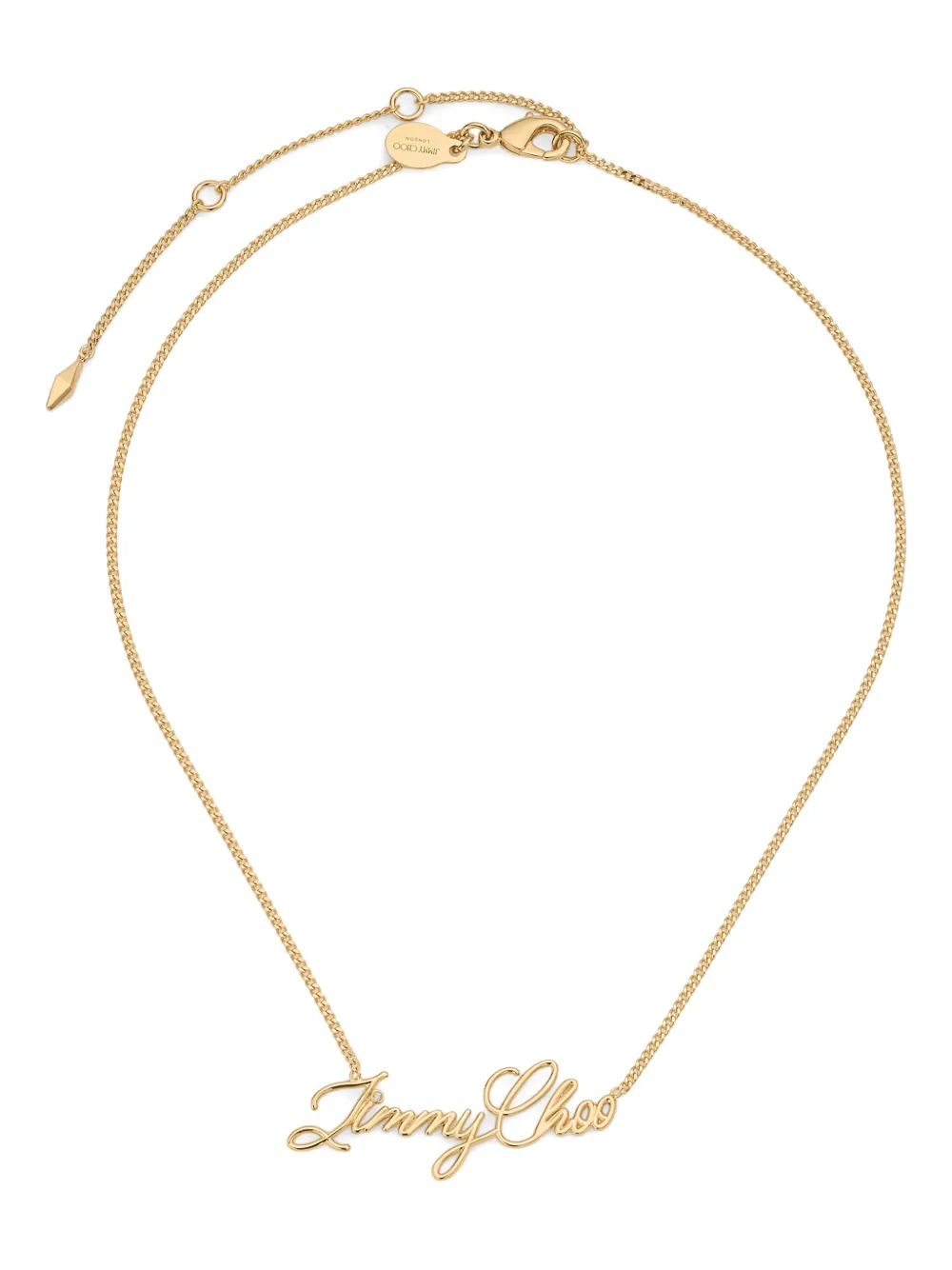 

Колье Logo Script JIMMY CHOO, золотой