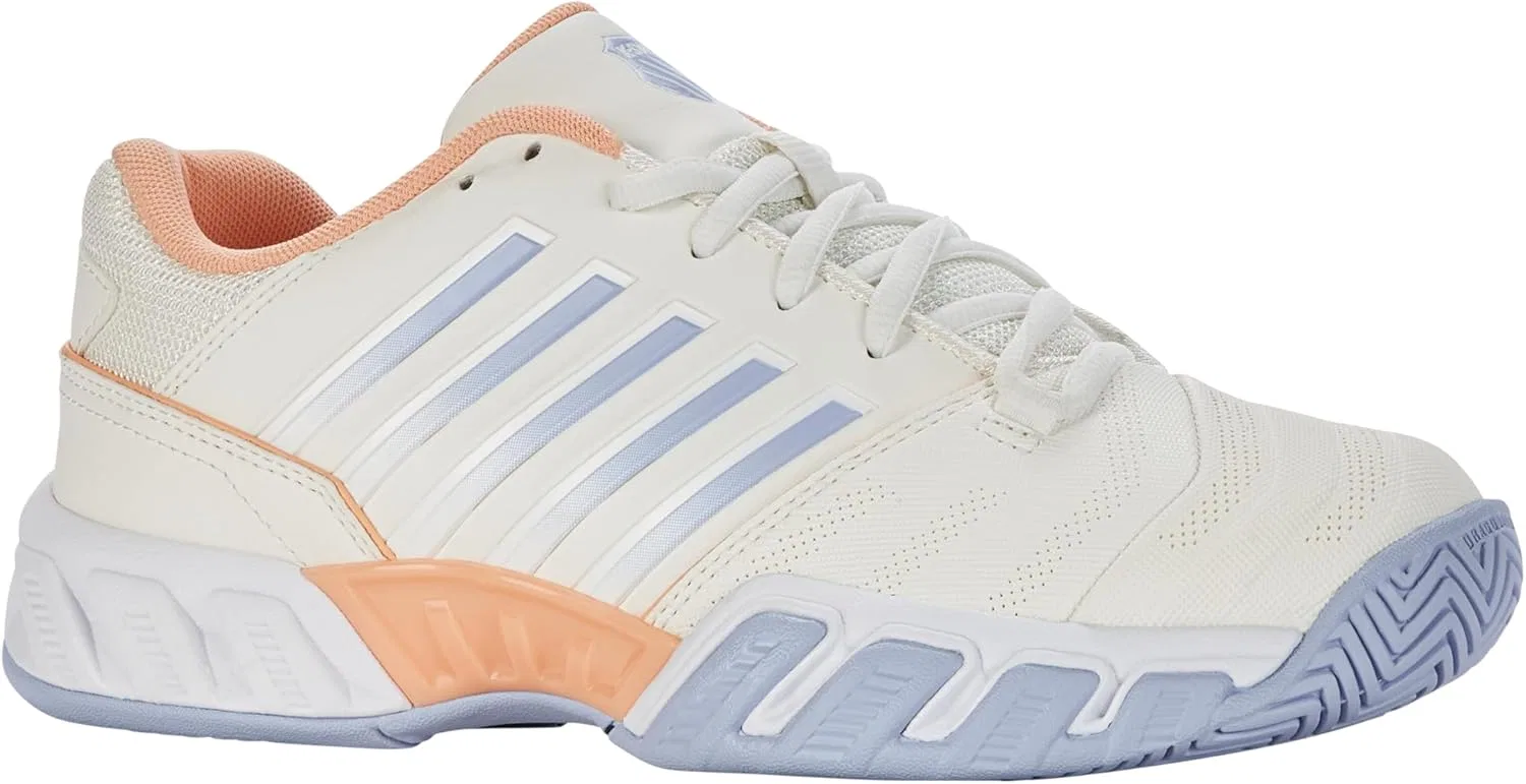 Кроссовки для тенниса K-Swiss Bigshot Light 4, Star White/White/Heather — фото 2