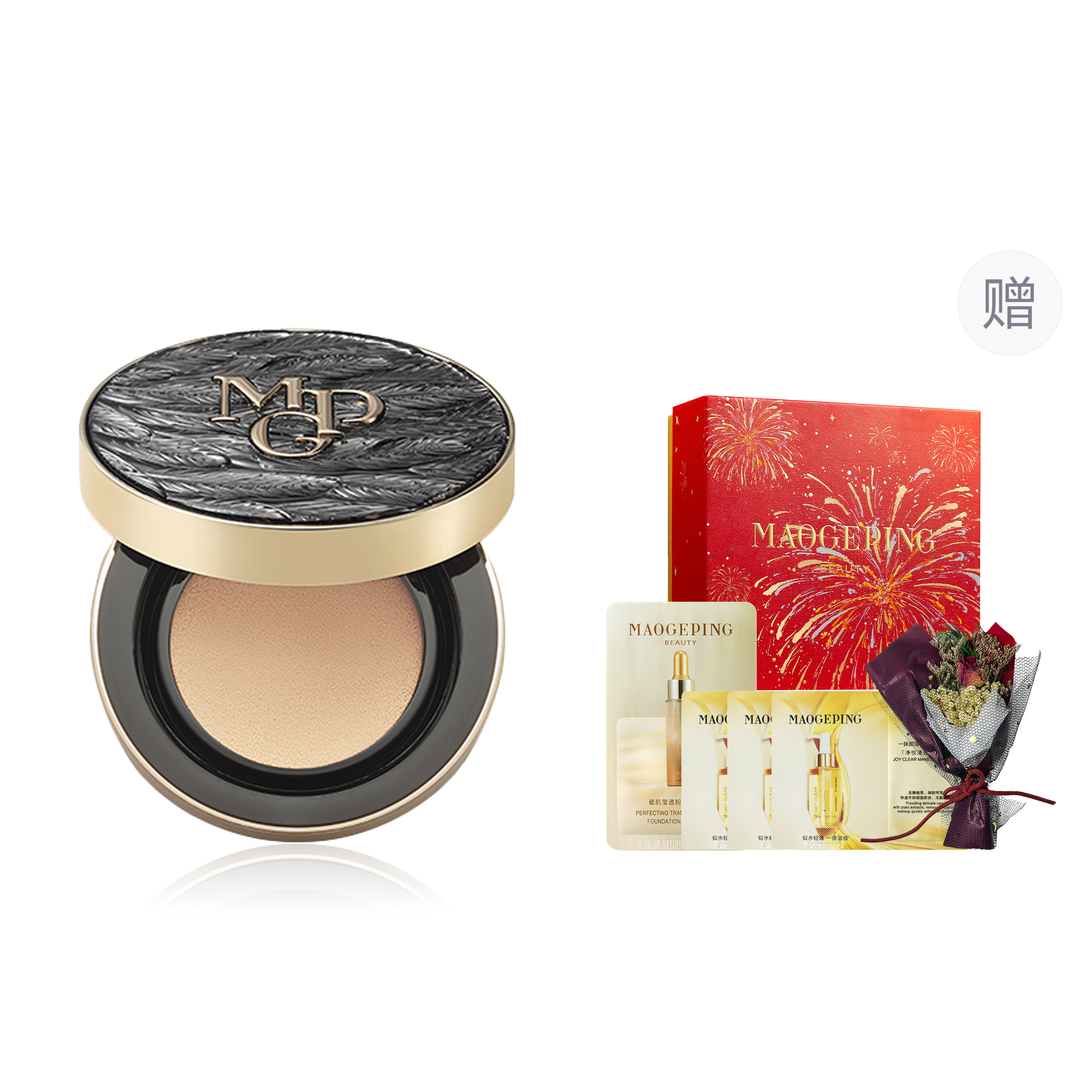 

Obsidian Feather жидкий тональный крем воздушная подушечка увлажняющий контроль жирности 14г/14г+сменный блок 14г MAOGEPING