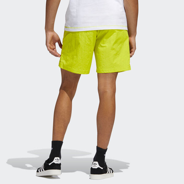 Шорты originals emb woven short embroidered casual sports shorts yellow green Adidas, желтый — фото 3