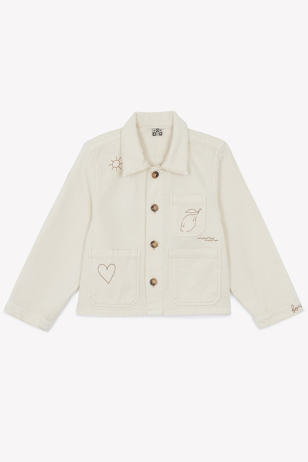 

Джинсовая куртка VESTE ELFE Bonton, слоновая кость