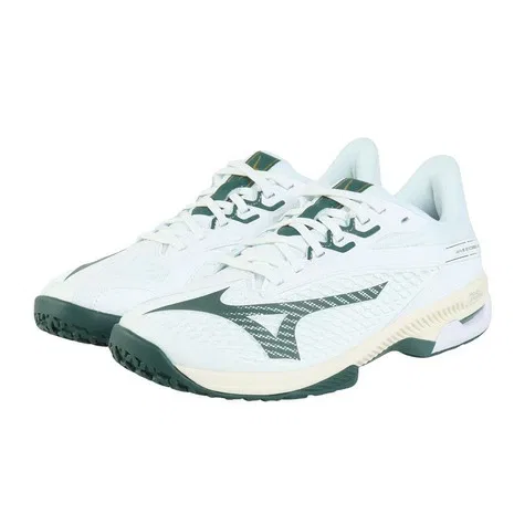 Мужские теннисные кроссовки «Wave Exceed 6 SW OC» от Mizuno, White X Green