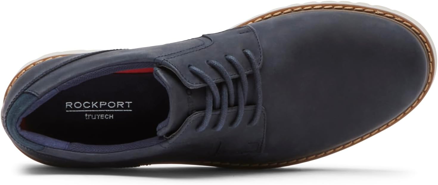 Мужские оксфорды Rockport Maverick с простым носком, New Dress Blues — фото 3