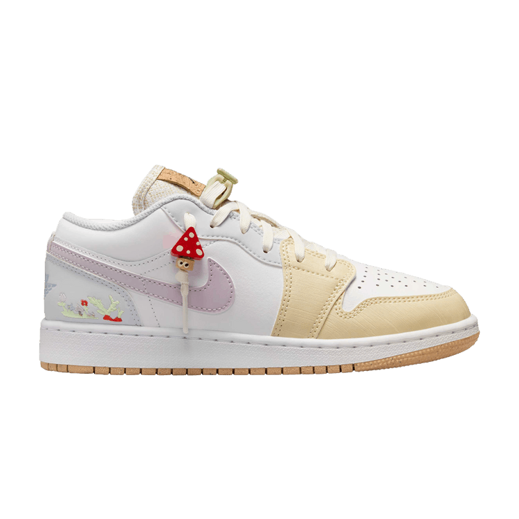 

Кроссовки Air Jordan 1 Low GS 'Mushroom', белый