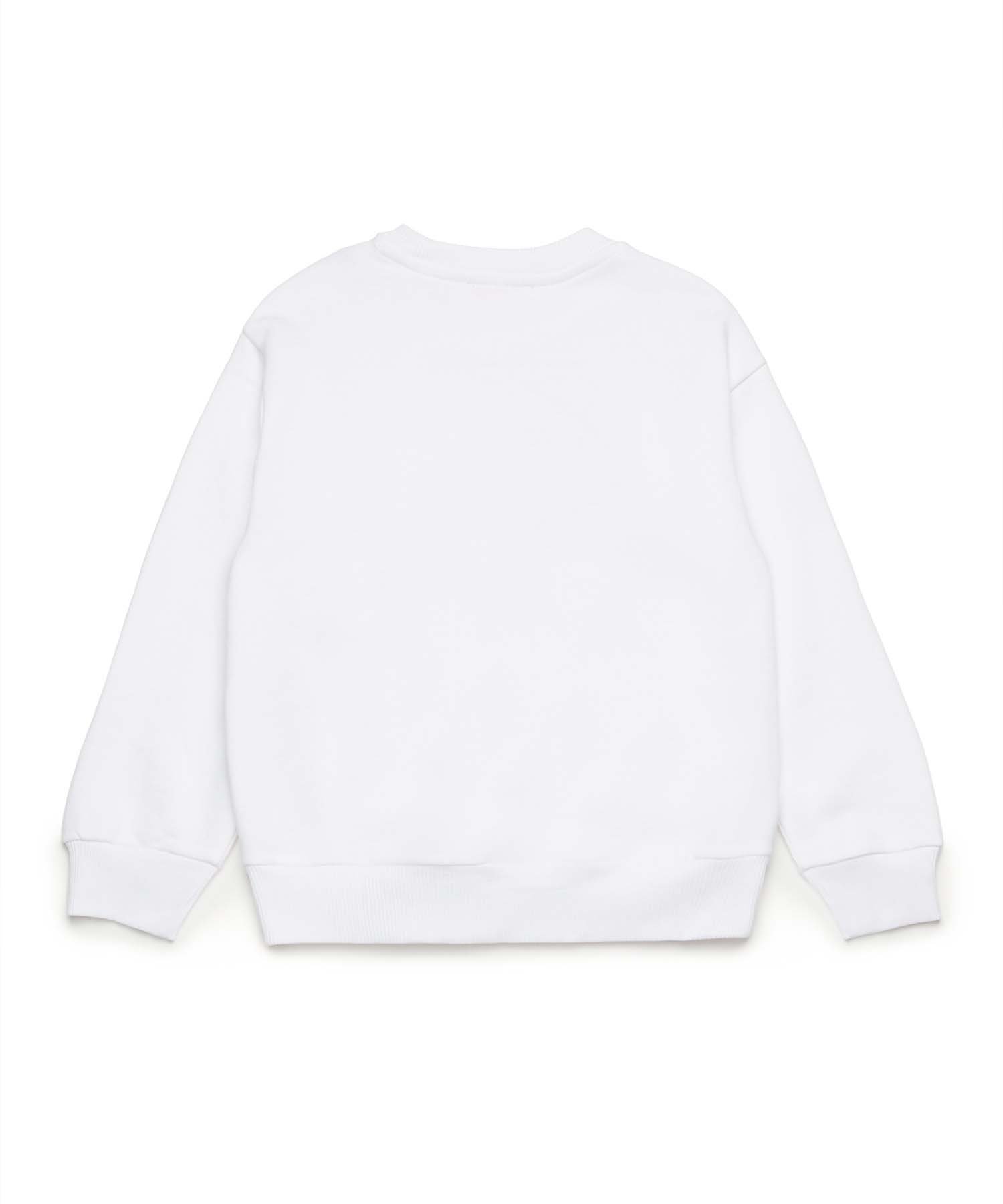 Детская и подростковая толстовка с логотипом бренда DIESEL, White — фото 2