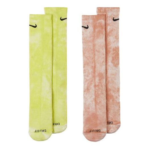 

Носки Nike Unisex Everyday Plus Tie Dye Medium Stockings 2 Pairs Yellow/Orange/Red, красный
