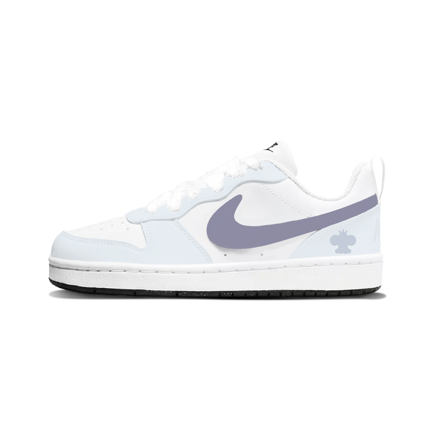 

Nike Court Borough Slip Resistant Abrasion Resistant Low top детские скейтбординг кроссовки White Unisex