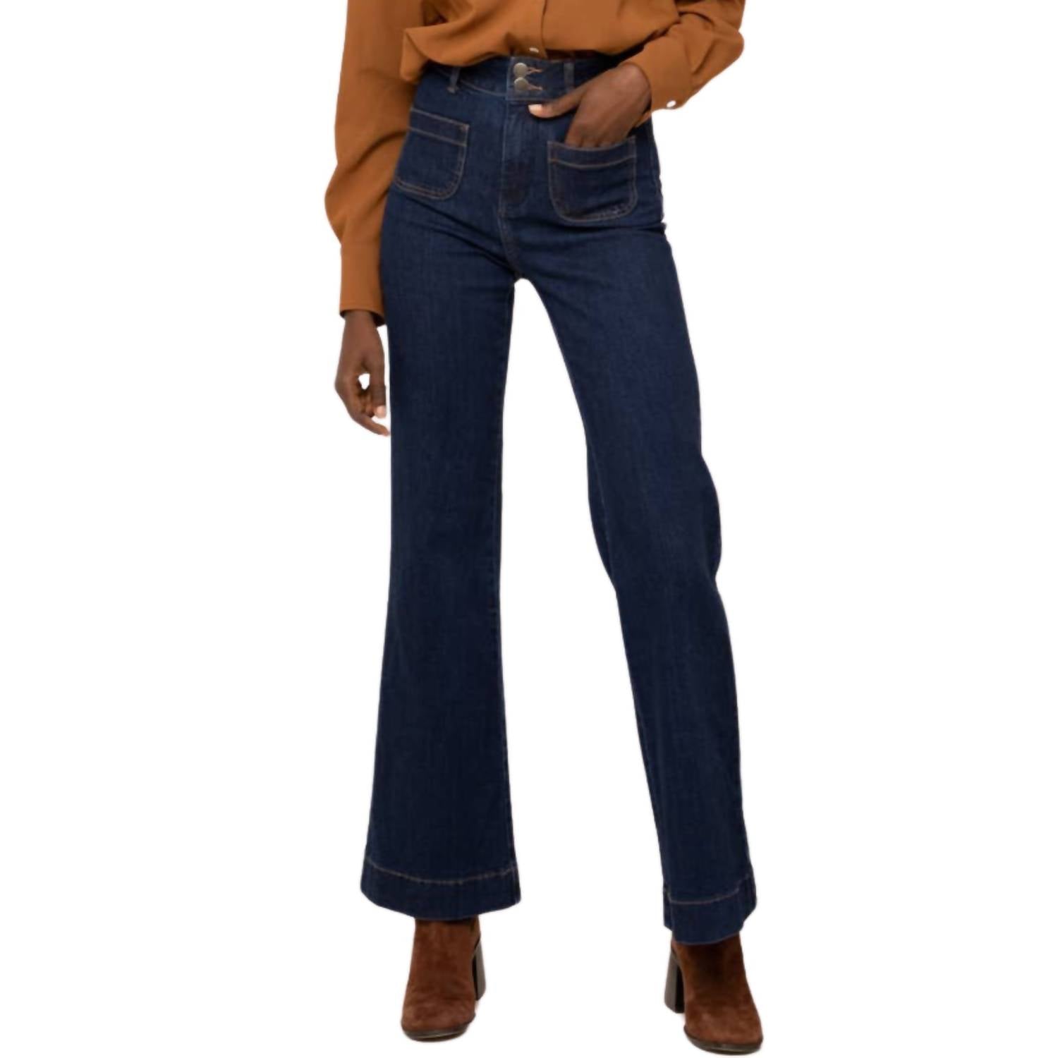 

Джинсы Elena Flare цвета морской волны Oraije Paris, темно-синий