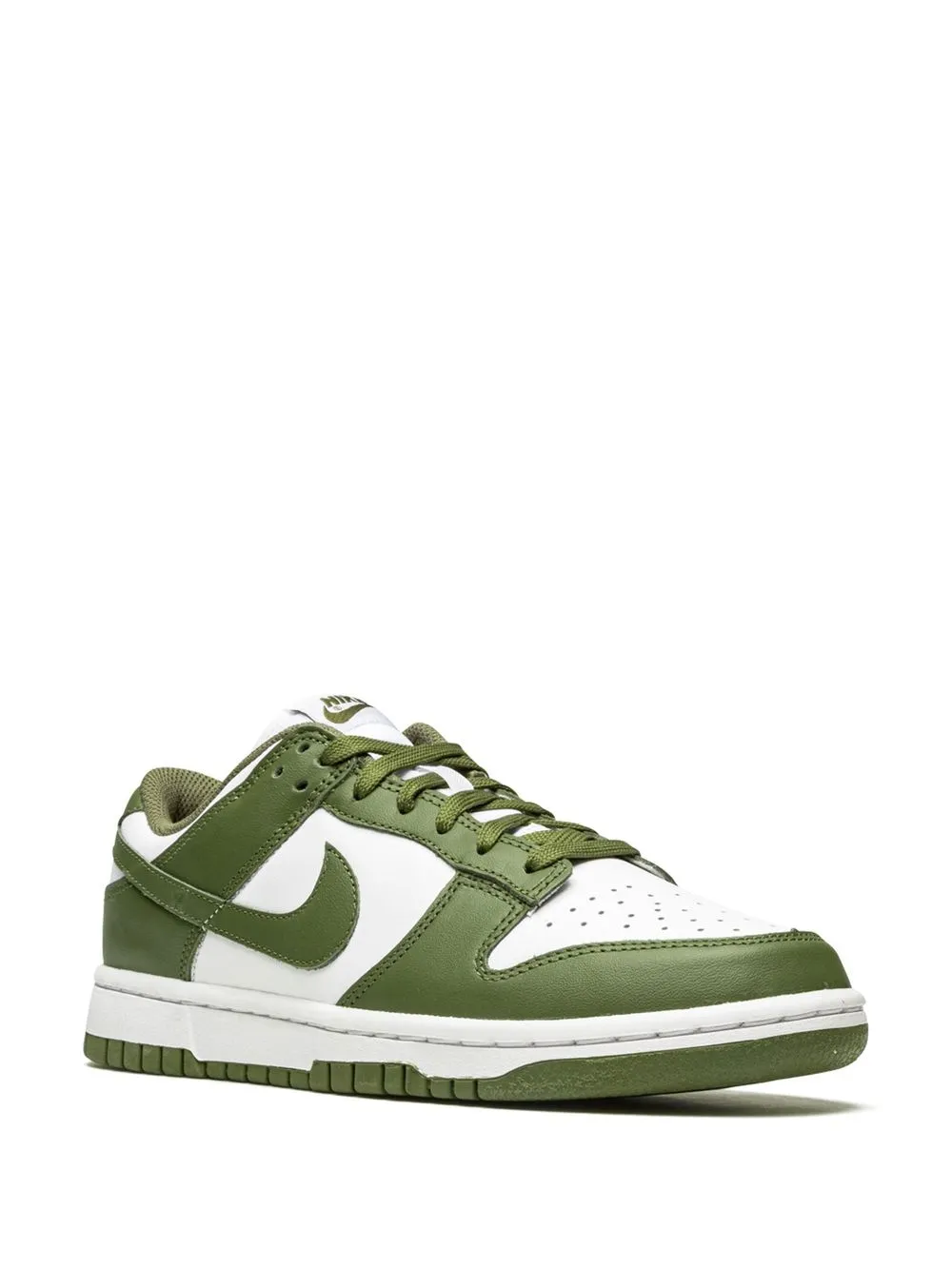 Кроссовки Dunk Low Medium Olive Nike, белый — фото 2