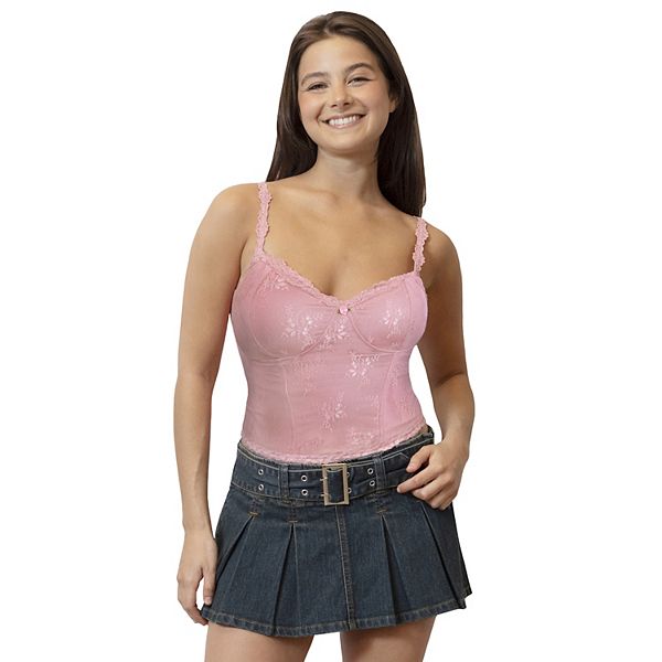 

Топ-бюстье с кружевной отделкой и розеткой для девушек Madden Girl