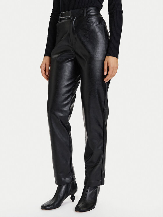 

Брюки из искусственной кожи regular fit 74ZBO French Connection, черный