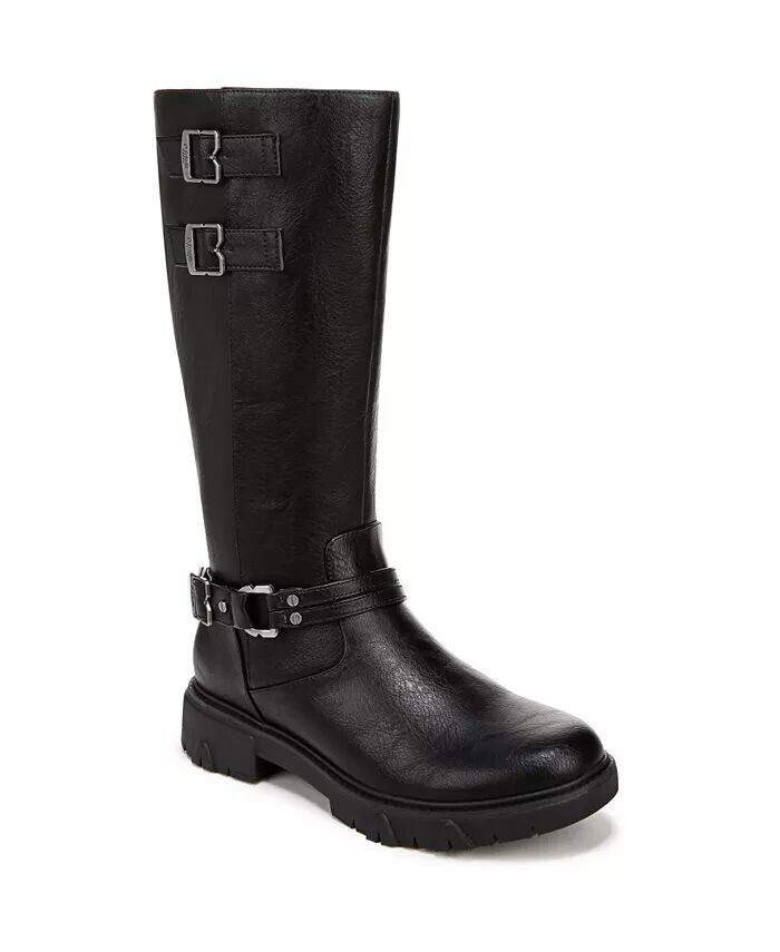 

Женские сапоги до колена HeadStart Moto Lug Sole Dr. Scholl's, черный