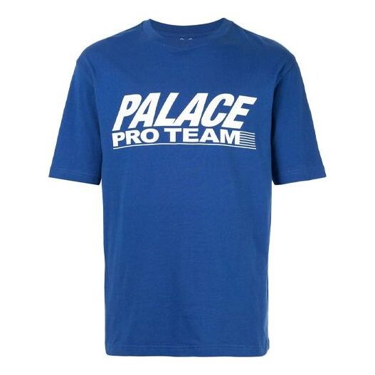 

Футболка men's logo printing round neck short sleeve blue t-shirt Palace, синий