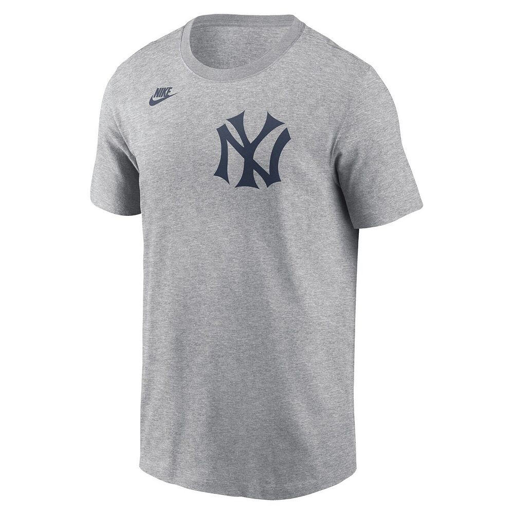 Мужская футболка с надписью Nike Heather Charcoal New York Yankees Cooperstown, цвет Ynk Charco — фото 3