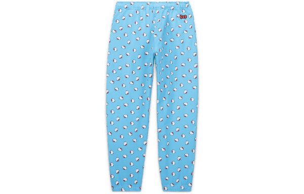Брюки x hello kitty crossover cat full print casual sports long pants us edition blue Nike, мультиколор — фото 2