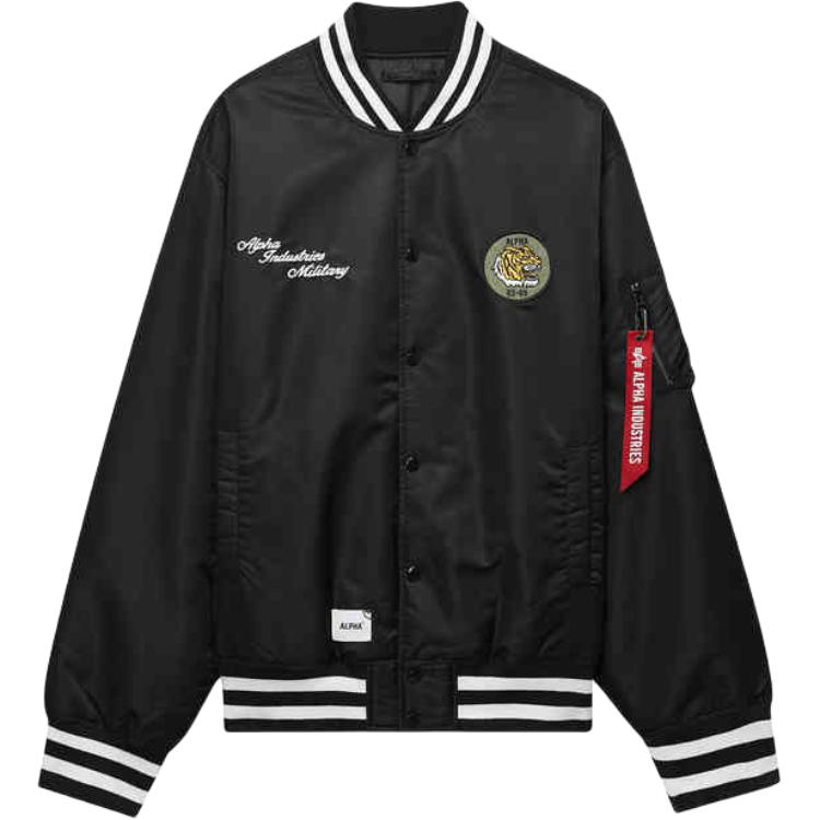 

Alpha Industries Тигровая нашивка Бомбер, Black