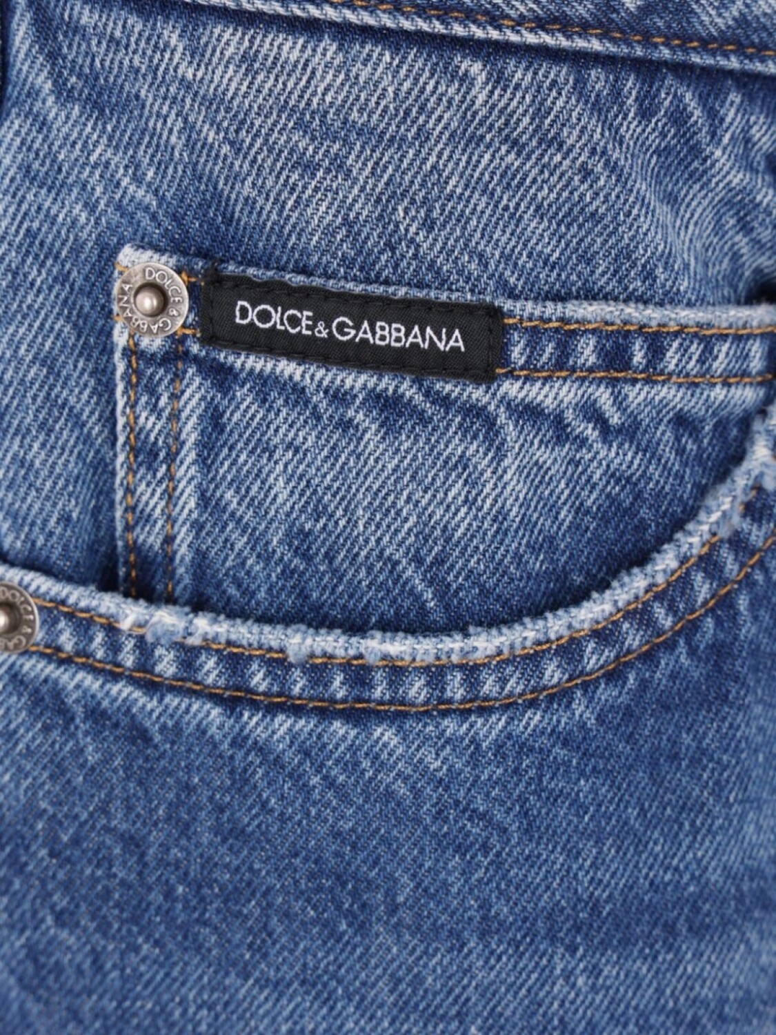 Джинсы с нашивкой-логотипом Dolce & Gabbana, синий — фото 3