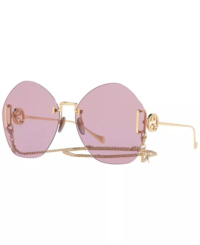 

Женские солнцезащитные очки Gucci, розовый