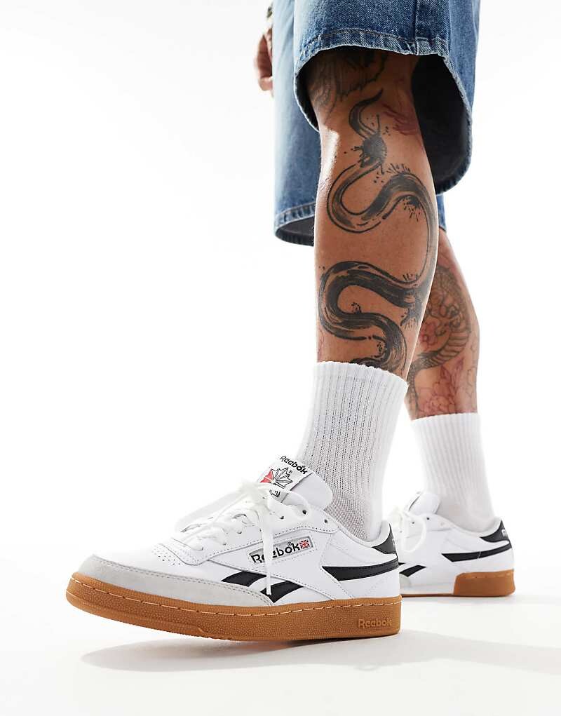 

Белые винтажные кроссовки Reebok Club C, Белый, Белые винтажные кроссовки Reebok Club C