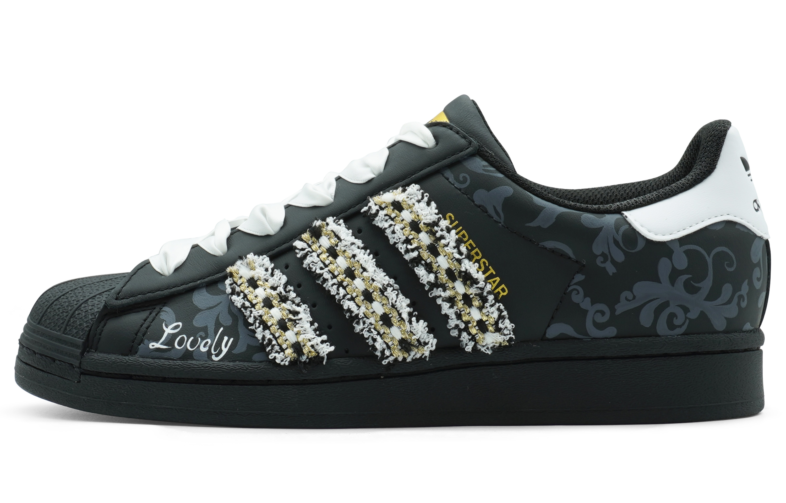 Кроссовки adidas Superstar Series Skateboarding Shoes Unisex Low-top Black/white, черный/белый
