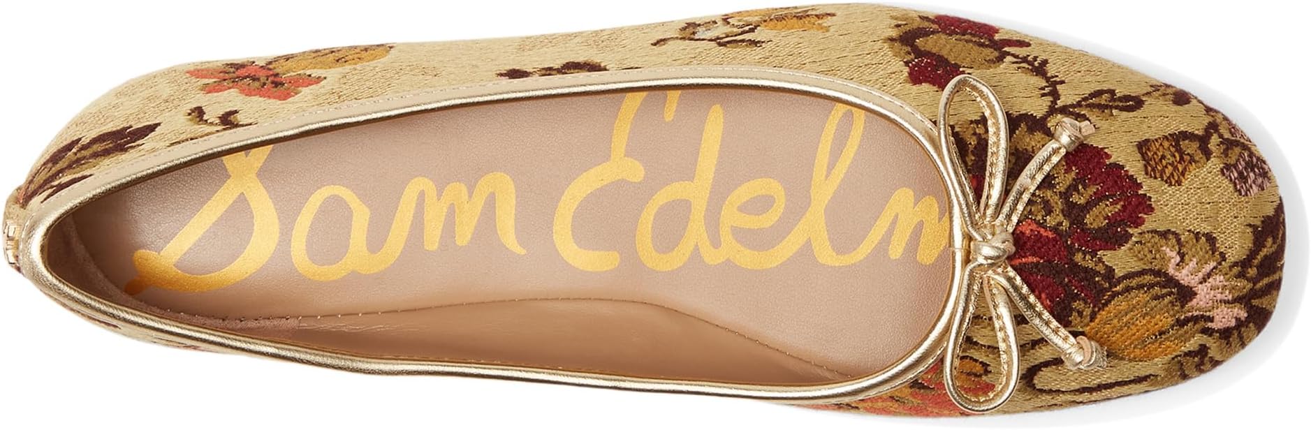 Балетки Sam Edelman Alie Ballerina/Skimmer Shoes, цвет Natural Floral Multi — фото 2