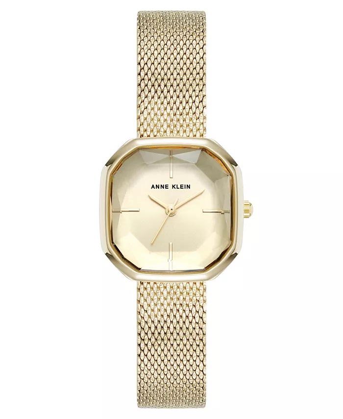 

Женские часы Quartz Estate с восьмиугольным корпусом и браслетом из нержавеющей стали золотистого цвета, 24 мм Anne Klein