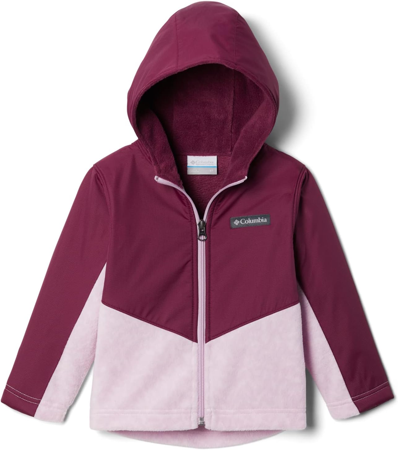 

Columbia детская толстовка Steens Mountain Overlay Hoodie, Aura Terrain/Marionberry