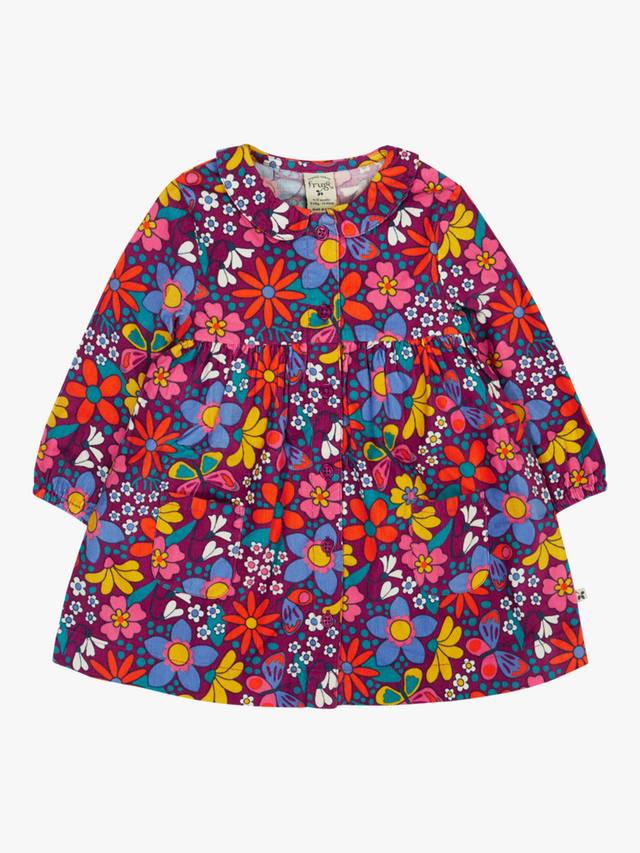 

Детское платье Chloe из вельвета Frugi, Retro Floral