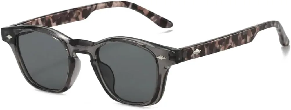 

Модные маленькие круглые солнцезащитные очки для женщин в стиле ретро с прозрачными линзами Ocean для пляжа, защита от УФ-излучения UV400 для мужчин TYUVIVO, Gray