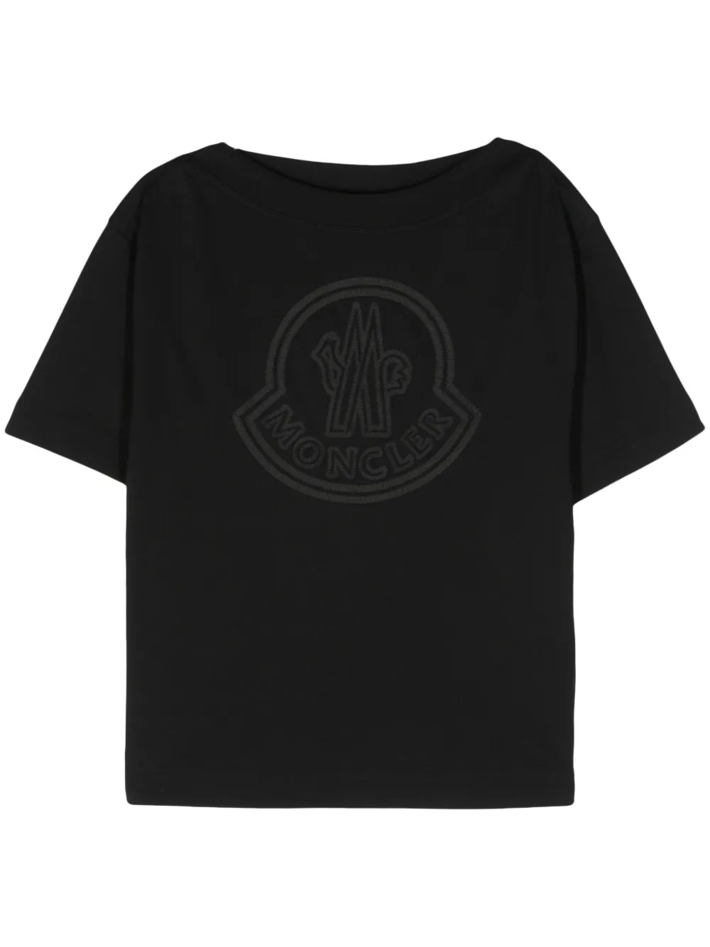 

Футболка с нашивкой-логотипом MONCLER, черный