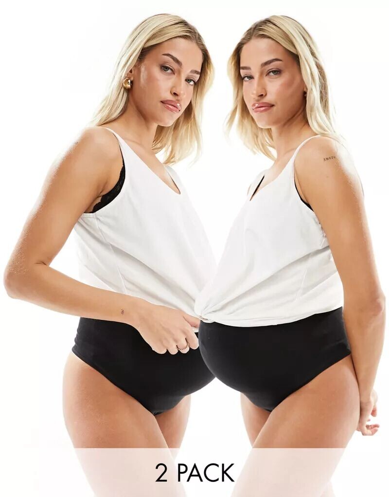 

Черные трусики-стринги Mamalicious Maternity (2 шт.) Mama.licious