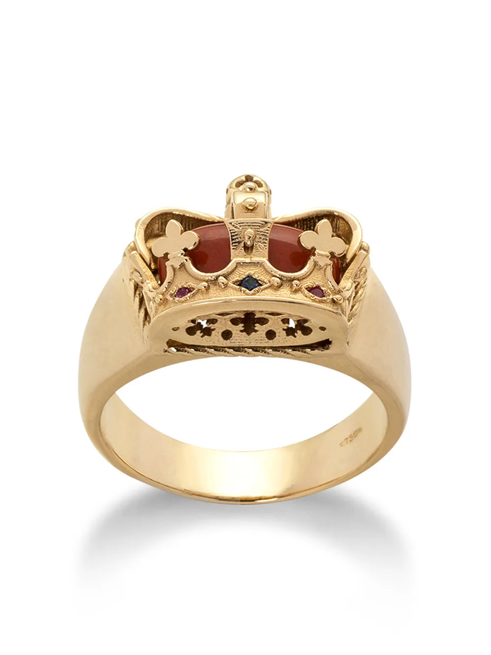

Кольцо из желтого золота с сапфирами и рубинами DOLCE & GABBANA, золотой