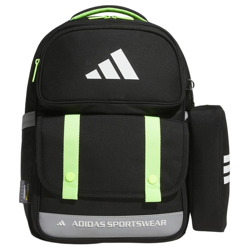 

Adidas Детский рюкзак из переработанного полиамида черный и ярко-зеленый, Black & Bright Green