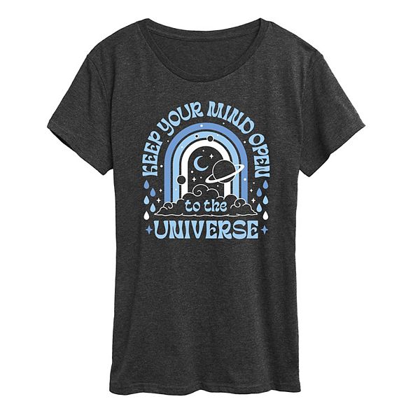 

Футболка Women's mind open universe graphic Unbranded, Heather Charcoal, Черный, Футболка Women's mind open universe graphic Unbranded, Heather Charcoal