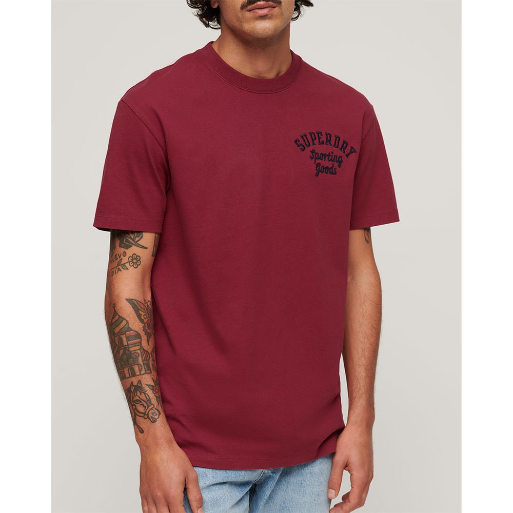 

Футболка с коротким рукавом Superdry Embroidered Superstate Ath Logo, красный