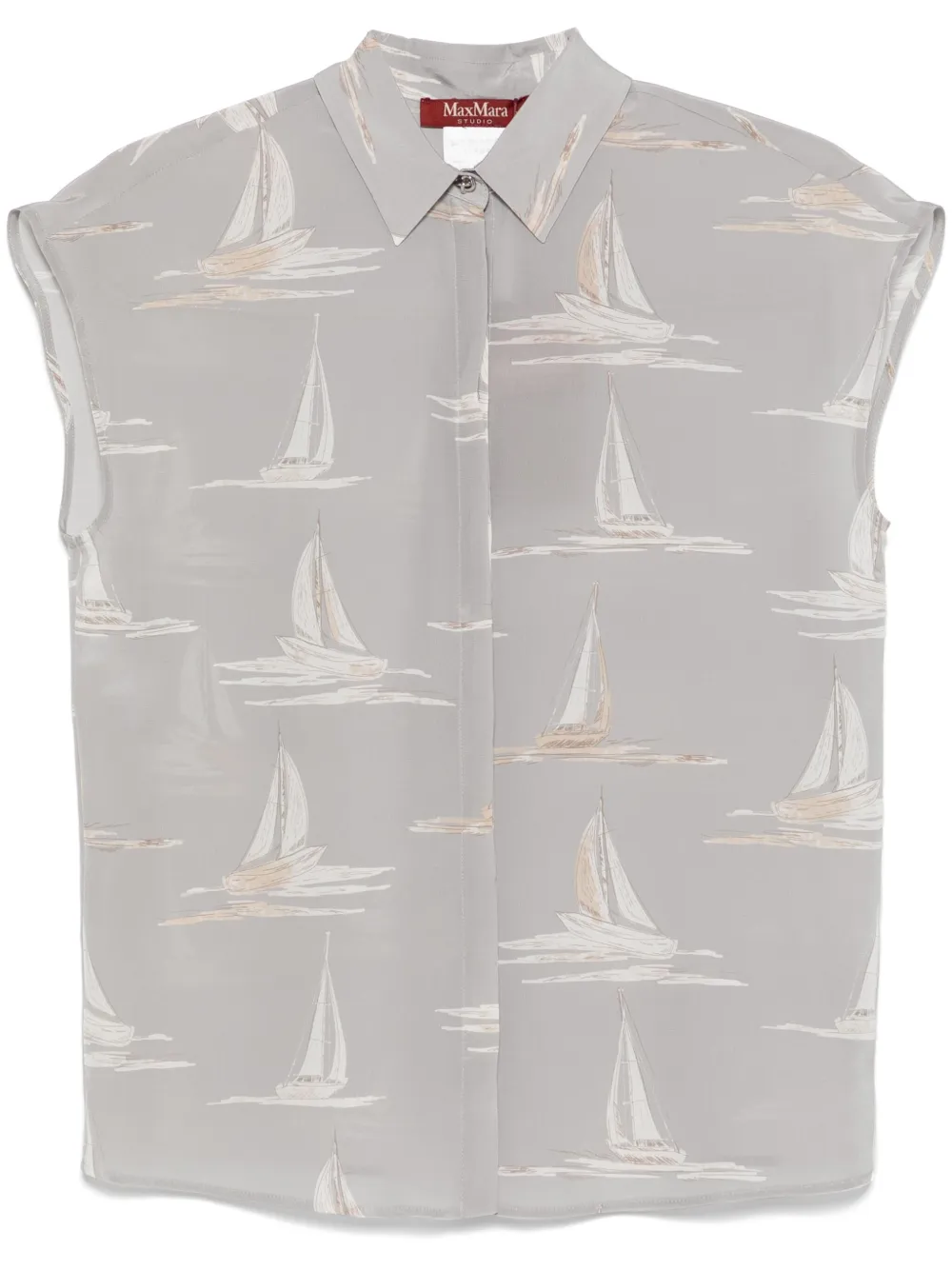 

Рубашка Gaetana Max Mara, серый