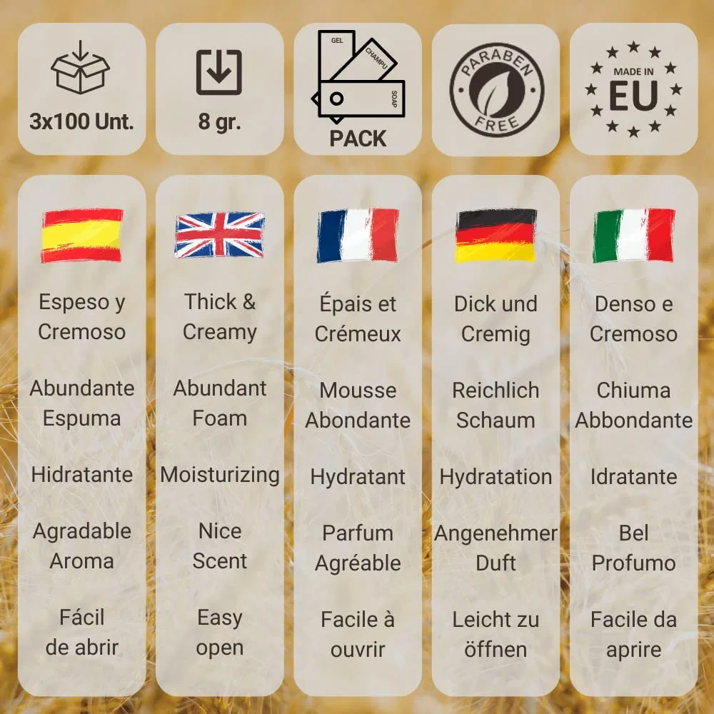 Набор гостиничных принадлежностей GPQ Nature Kit: гель для душа + шампунь + мыло, 100 x 3 продукта Gpq — фото 4