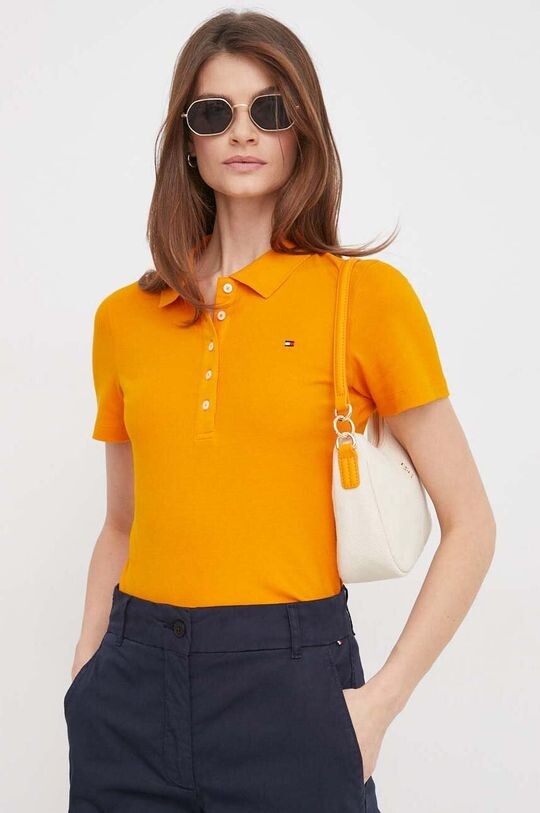 

Рубашка поло Tommy Hilfiger, оранжевый