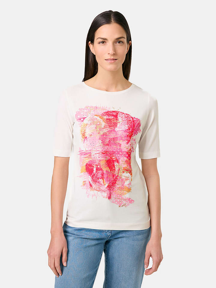 

Футболка Gerry Weber, белый/розовый/красный