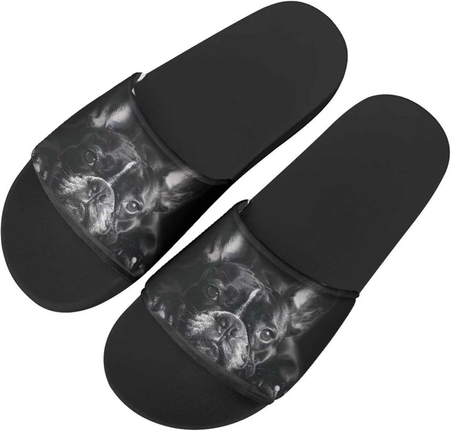 

Женские сандалии с принтом кошки, удобные тапочки, повседневные сандалии для дома, летние домашние тапочки, для улицы и дома, противоскользящие Getelinseng, Pug