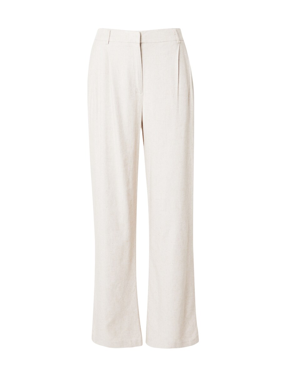 

Брюки со складками спереди OBJECT Wide leg Pleat-Front Pants OBJLIVA, кремовый