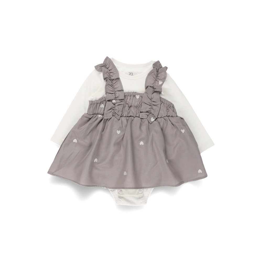 Комбинезон с вышивкой в виде сердечек Branshes, gray